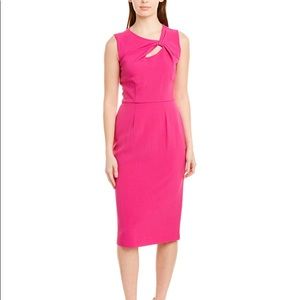 NWT Donna Ricco fuchsia twisted top dress. Size 6